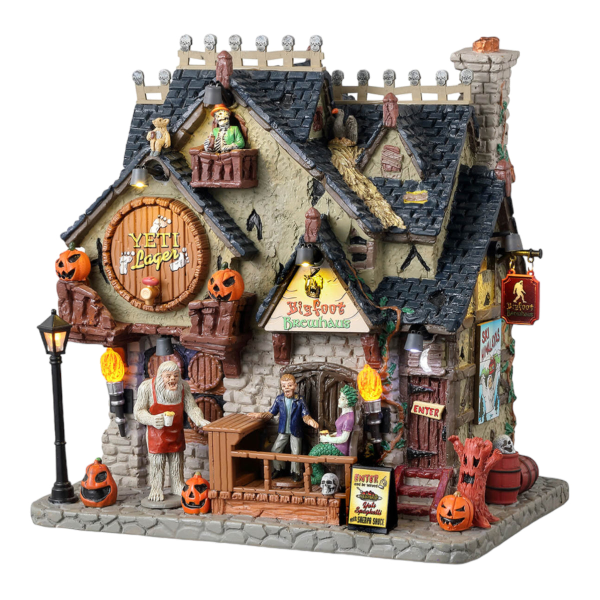 Lemax Spooky Town selling Witches Brew Haus