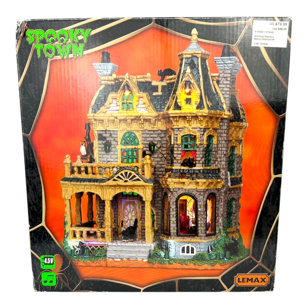 Lemax Spooky Town Withered Mansion #45662 RETIRED