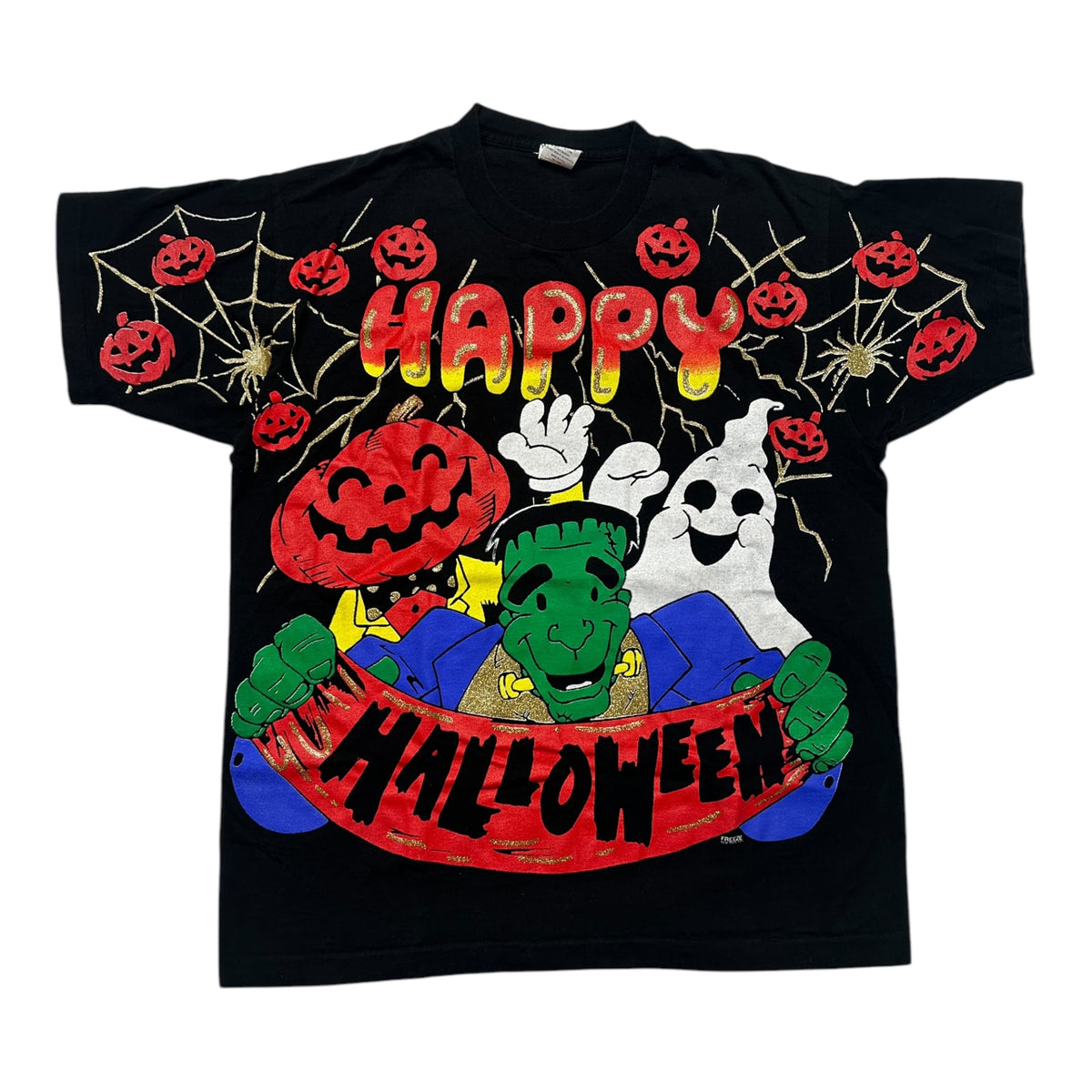 Vintage Freeze Happy Halloween Frankenstein XL T-Shirt | Eerie