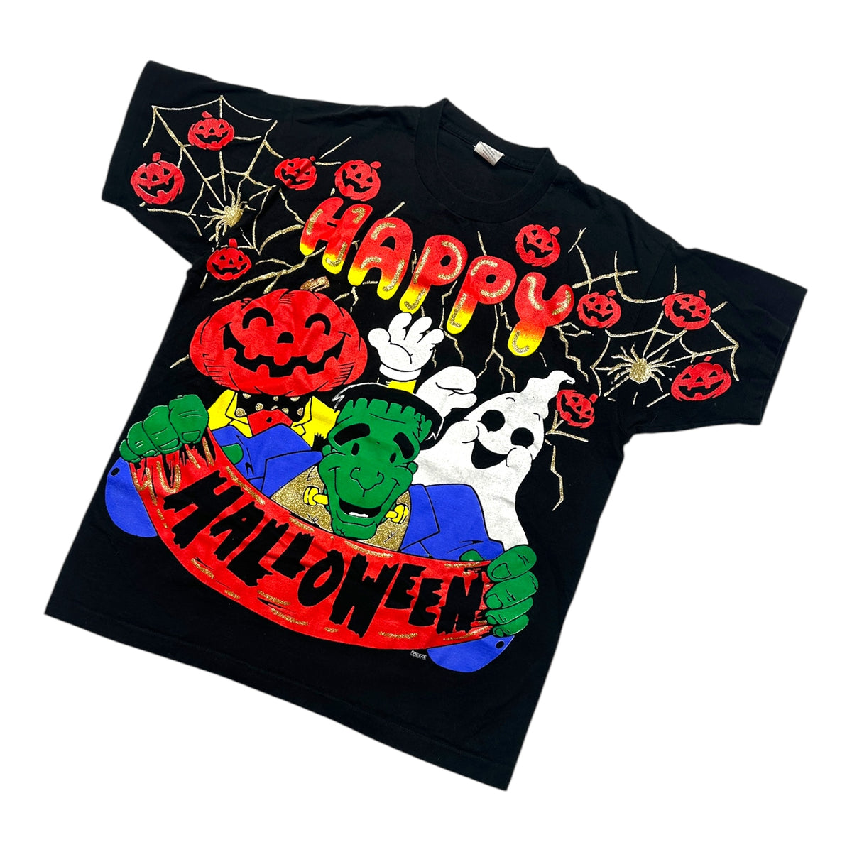 Vintage Freeze Happy Halloween Frankenstein XL T-Shirt | Eerie