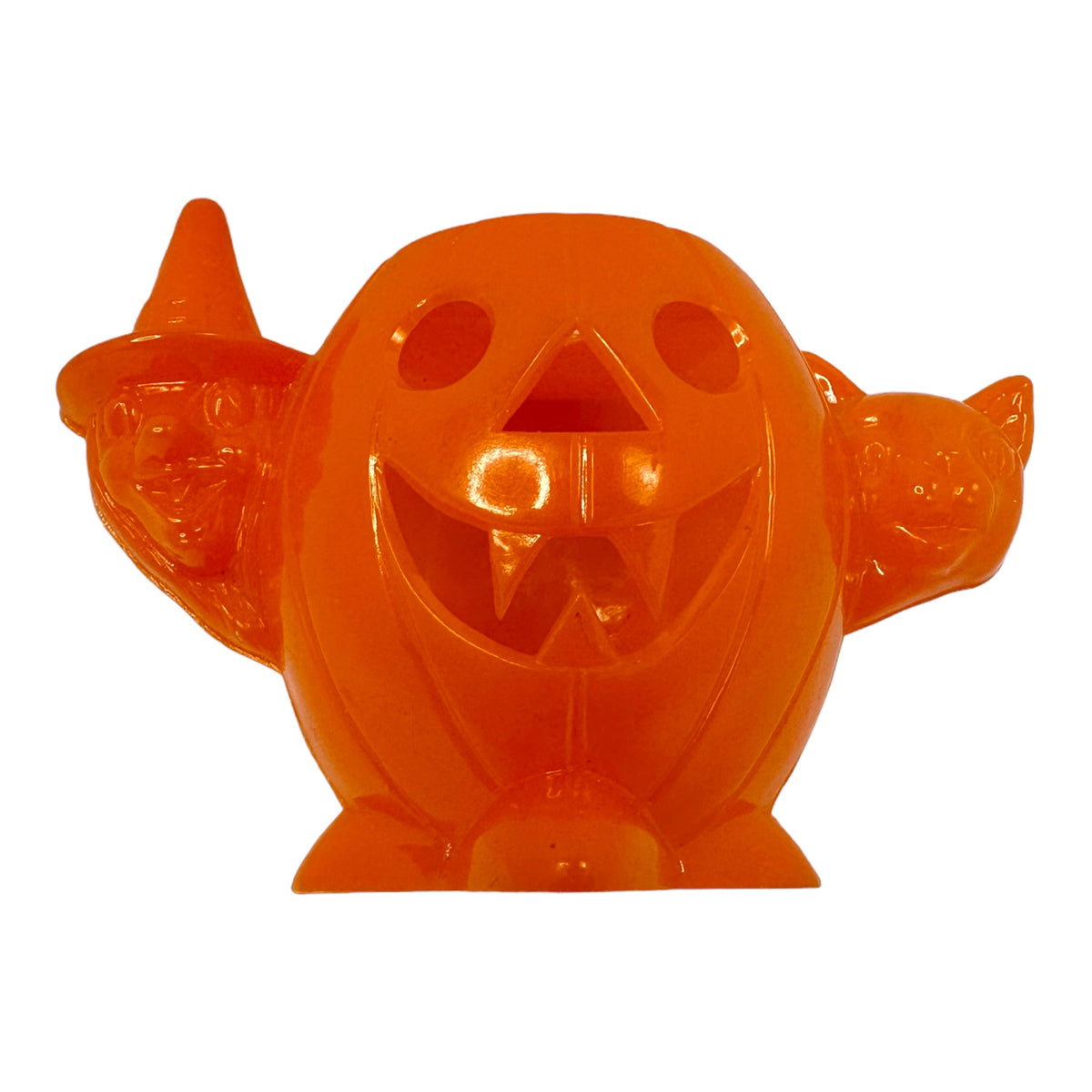 Vintage Halloween Rosbro JOL Witch Cat Candy Container | Eerie Emporium