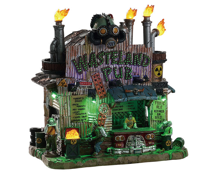 Lemax Spooky Town Wasteland Pub - Retired - Used once - 2018 buying