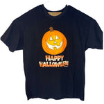 Vintage Happy Halloween Pumpkin Jack-o'-lantern T-Shirt 1991
