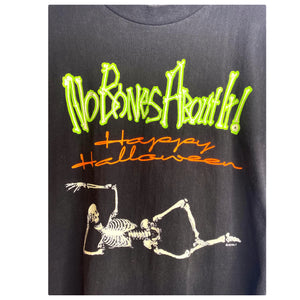 Vintage No Bones About It! Happy Halloween T-Shirt