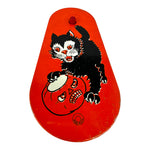 Vintage Halloween T. Cohn Tin Black Cat Noisemaker Ratchet 1940s / 1950s at Eerie Emporium