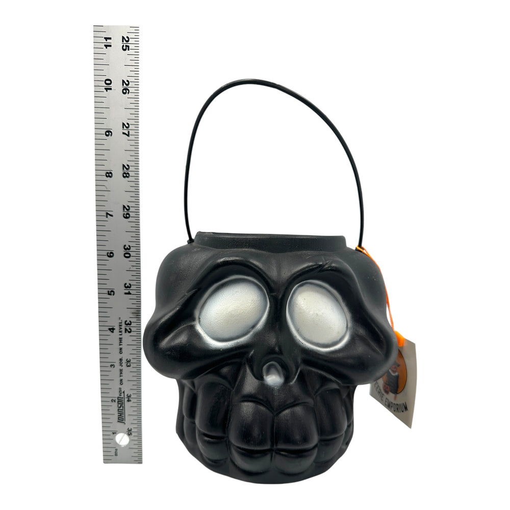 General Foam Plastics Halloween Black Skull Blow Mold Bucket at Eerie Emporium.