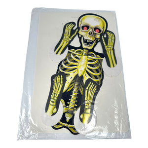 Beistle Vintage Halloween 1990 Skeleton Dancer Decoration Die Cut at Eerie Emporium.