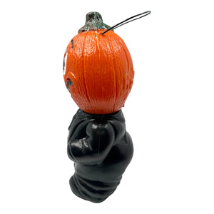Vintage Halloween Pumpkin Head Blow Mold Trick or Treat Bucket at Eerie Emporium.