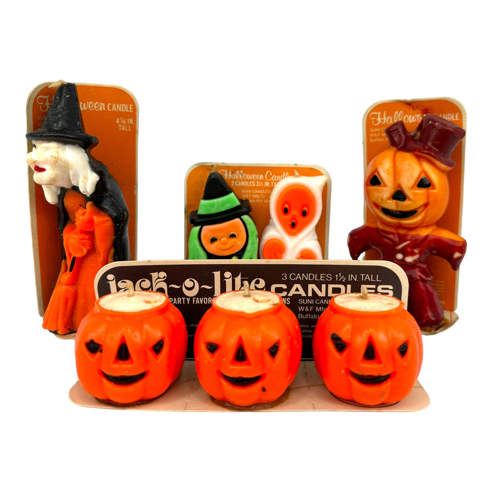 Vintage Halloween Suni Candle Lot w/ Original Packaging at Eerie Emporium