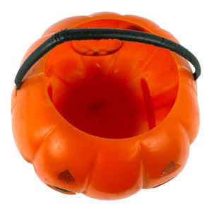 Vintage Halloween Kokomold Sly Jack O' Lantern Hard Plastic Candy Container, Double-Sided from the 1950s at Eerie Emporium