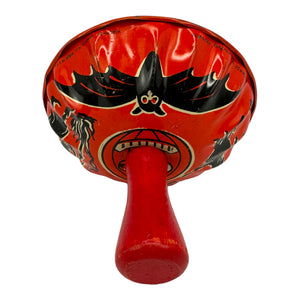 Vintage Halloween Kirchhof Life of The Party Tin Clanger Noisemaker at Eerie Emporium.