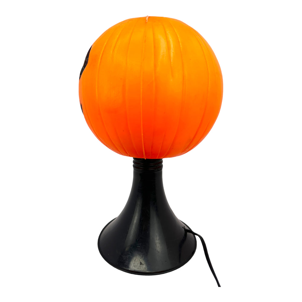 Vintage Halloween 1960s Bayshore Blow Mold Pumpkin Lamp at Eerie Emporium.