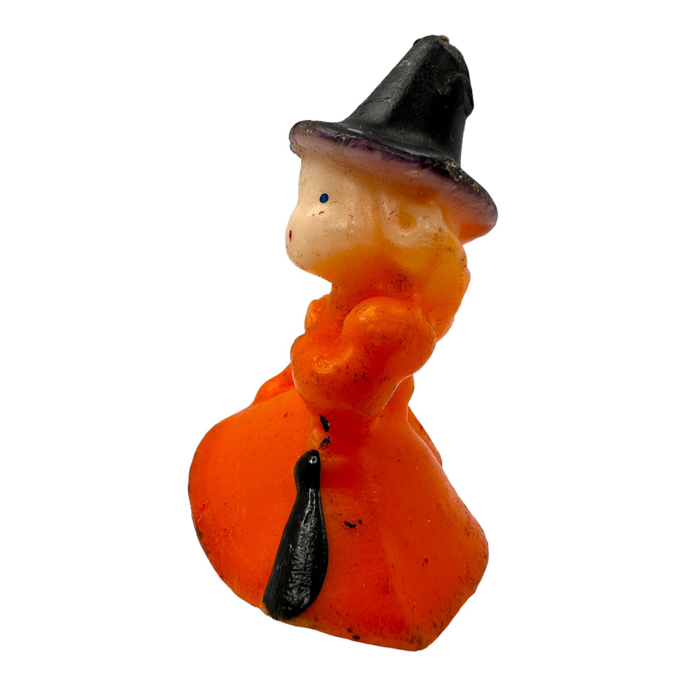 Vintage Halloween Gurley Witch Candle with Label 1950s at Eerie Emporium.