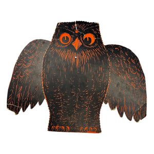 Antique Hallowe'en Rare Beistle Jointed Mechanical Owl Diecut ~ 1920s at Eerie Emporium. 2