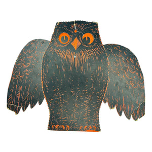 Antique Hallowe'en Rare Beistle Jointed Mechanical Owl Diecut ~ 1920s at Eerie Emporium. 4