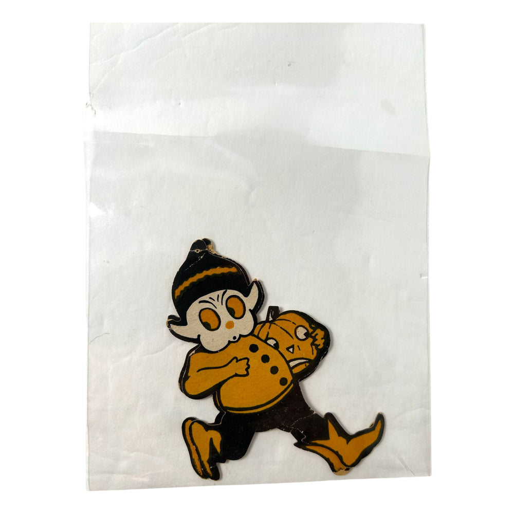 Antique Halloween 1925 Dennison Gobolink Cut-Outs Pair ~ USA at Eerie Emporium. 10