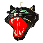 Antique Halloween Dennison Snarling Cat Face Die Cut 1920s ~ USA at Eerie Emporium.