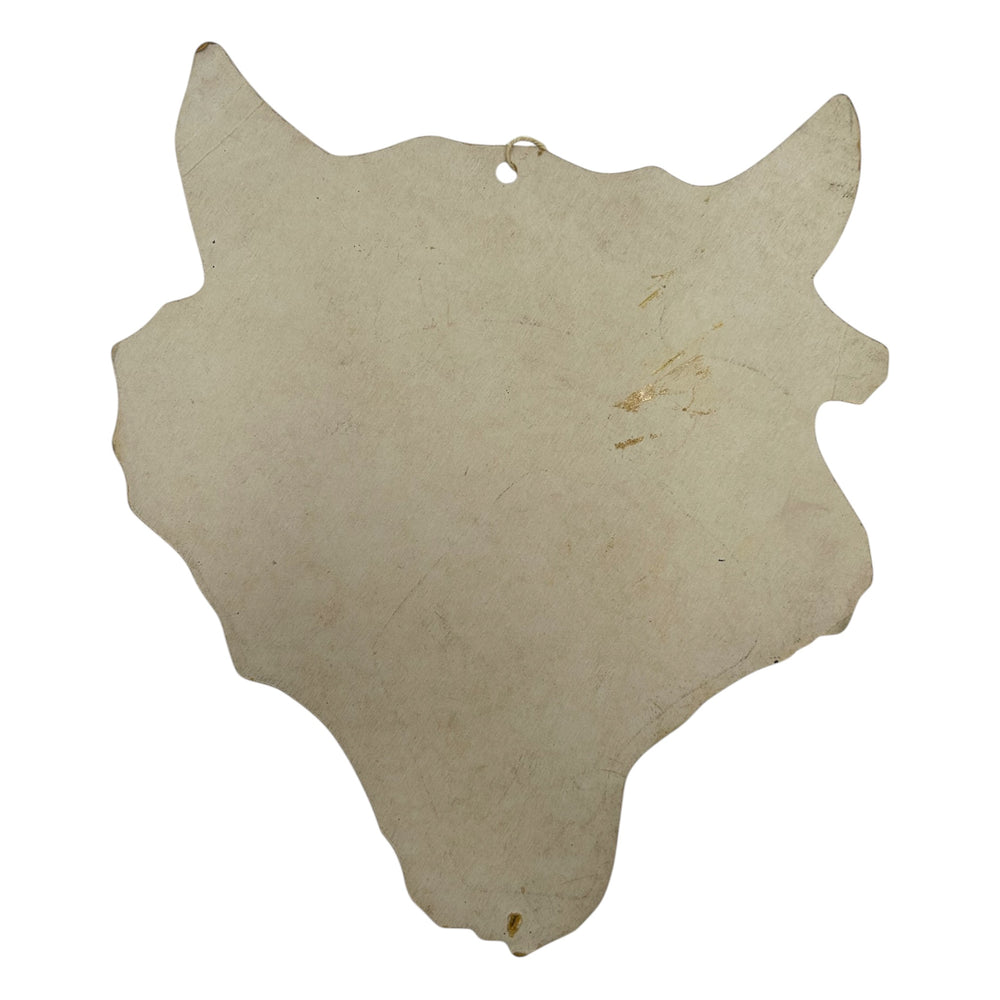 Antique Halloween Dennison Snarling Cat Face Die Cut 1920s ~ USA at Eerie Emporium. 8