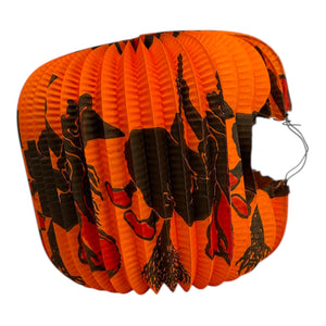 Antique Halloween German Fold Up Lantern w/ Flying Witches Decoration ~ Authentic 1920s at Eerie Emporium. 14