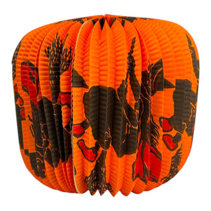 Antique Halloween German Fold Up Lantern w/ Flying Witches Decoration ~ Authentic 1920s at Eerie Emporium. 5