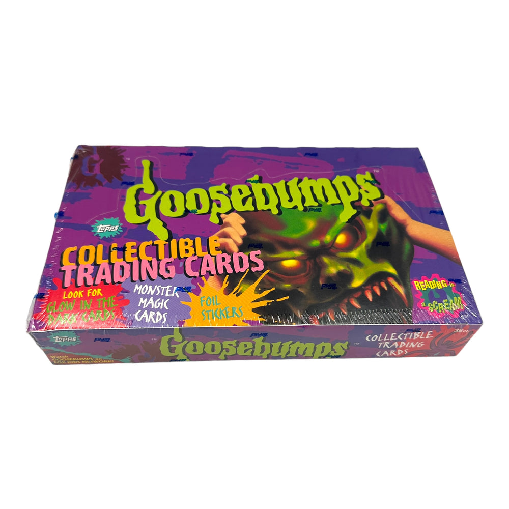 1996 Topps Goosebumps Trading Cards Box - Factory Sealed 36 Packs at Eerie Emporium.