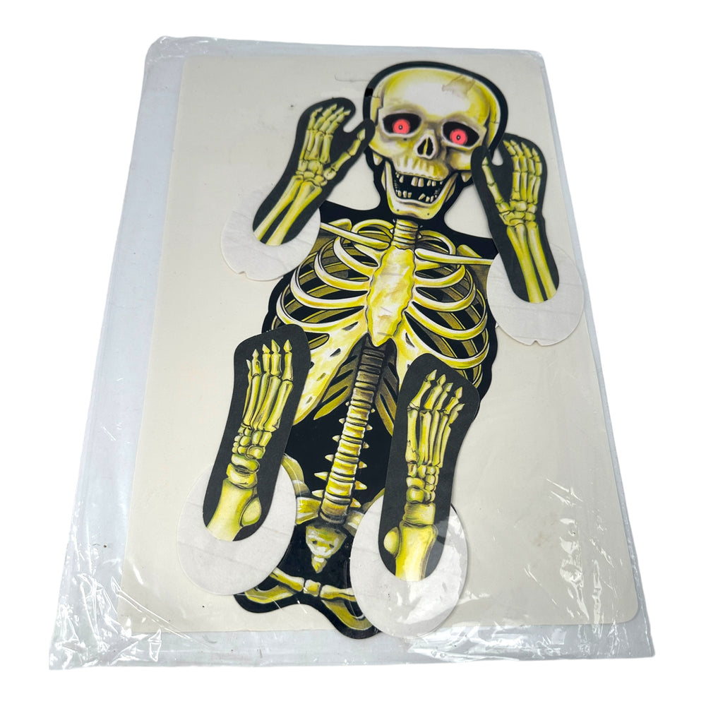 Beistle Vintage Halloween 1990 Skeleton Dancer Decoration Die Cut at Eerie Emporium.