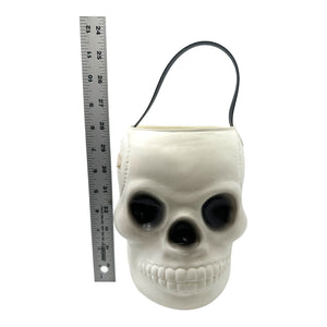 Vintage Halloween AJ Renzi Skull Bucket at Eerie Emporium.