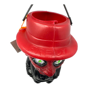 Vintage Halloween Freddy Krueger Bootleg Blow Mold Trick or Treat Bucket at Eerie Emporium.