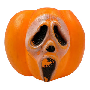 Vintage Halloween Double Sided Scream Ghost Face Trick or Treat Bucket at Eerie Emporium.