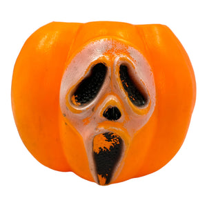 Vintage Halloween Double Sided Scream Ghost Face Trick or Treat Bucket at Eerie Emporium.