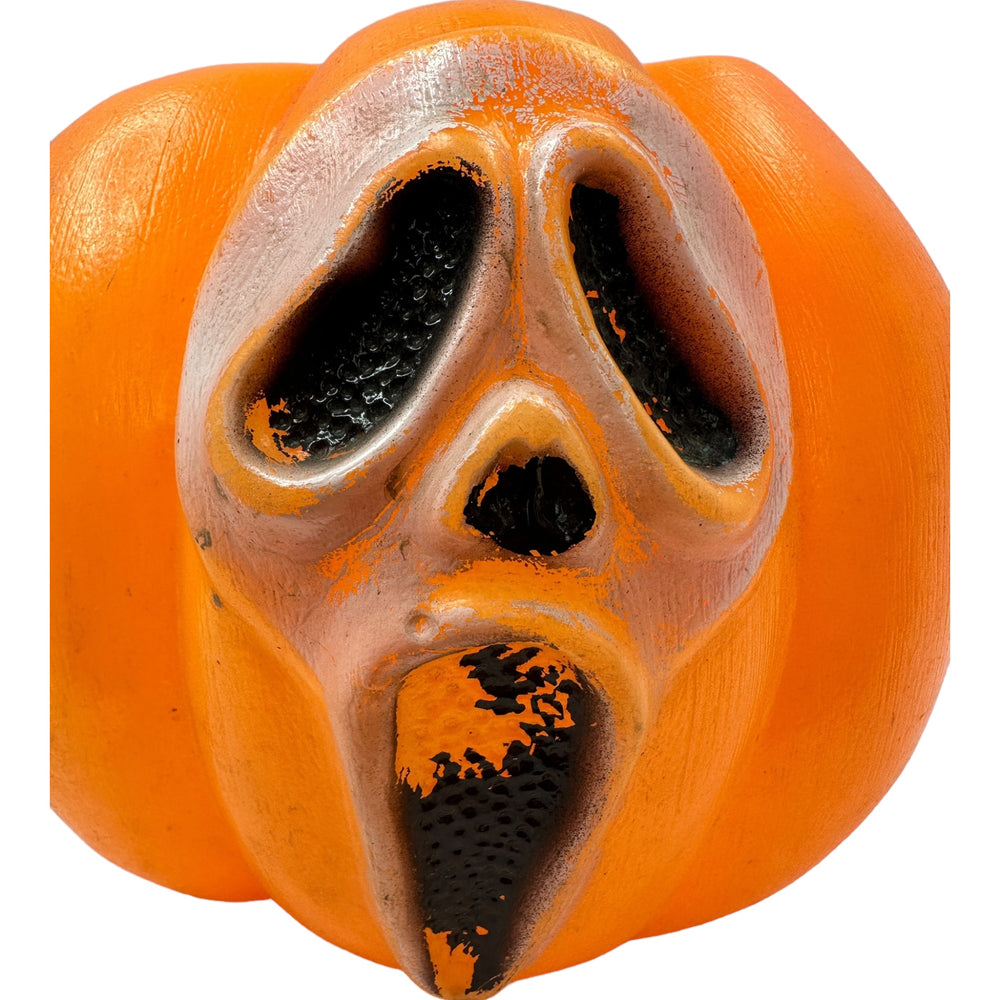 Vintage Halloween Double Sided Scream Ghost Face Trick or Treat Bucket at Eerie Emporium.