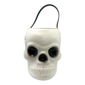 Vintage Halloween AJ Renzi Skull Bucket at Eerie Emporium.