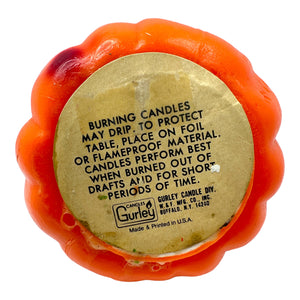 Vintage Halloween Large Gurley Pumpkin JOL Candle with Label at Eerie Emporium.