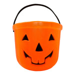 Vintage Halloween Unmarked Jolly Pumpkin Bucket at Eerie Emporium.