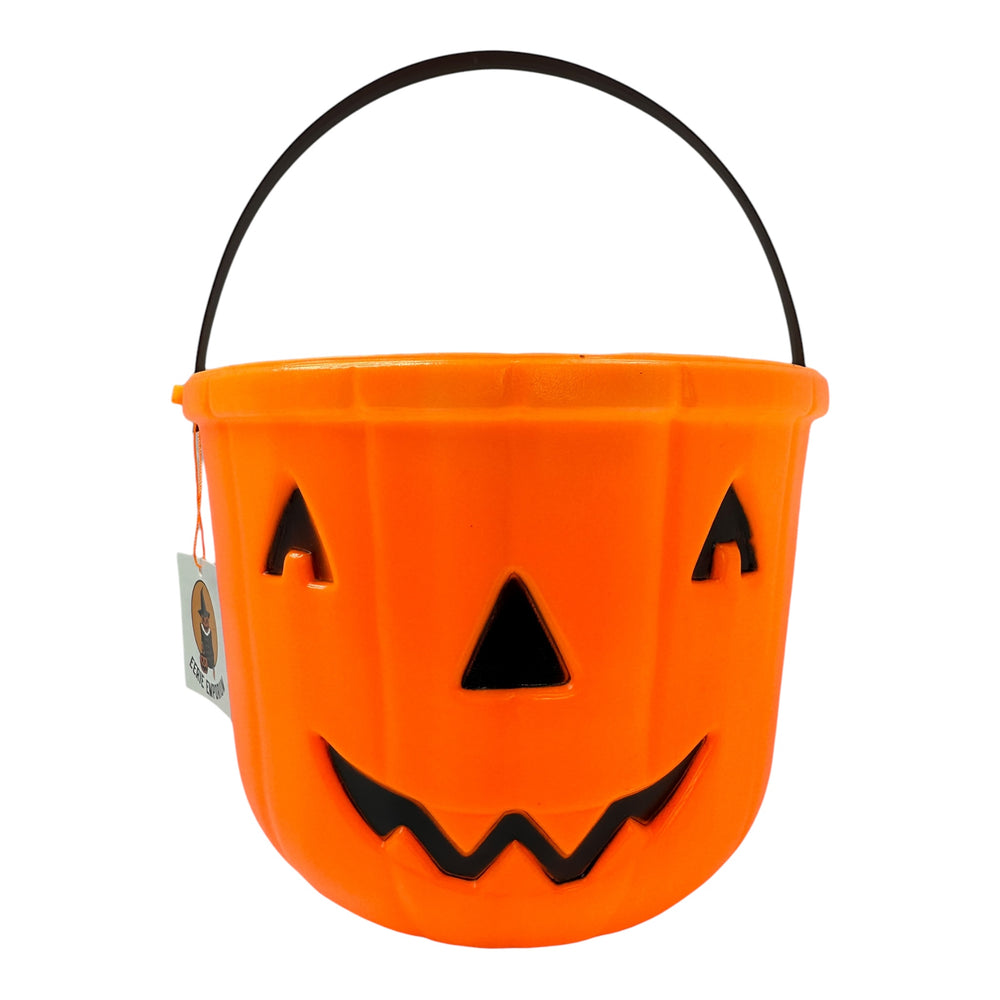 Vintage Halloween 1982 Carolina Enterprises Jumbo Trick or Treat Bucket at Eerie Emporium.