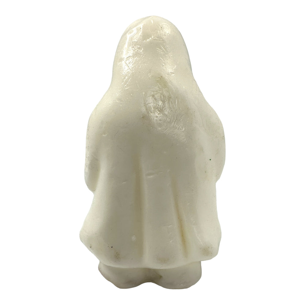 Vintage Halloween Ghost Holding Jack O Lantern Candle at Eerie Emporium.