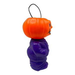 Vintage Halloween Pumpkin Head Blow Mold Trick or Treat Bucket at Eerie Emporium.