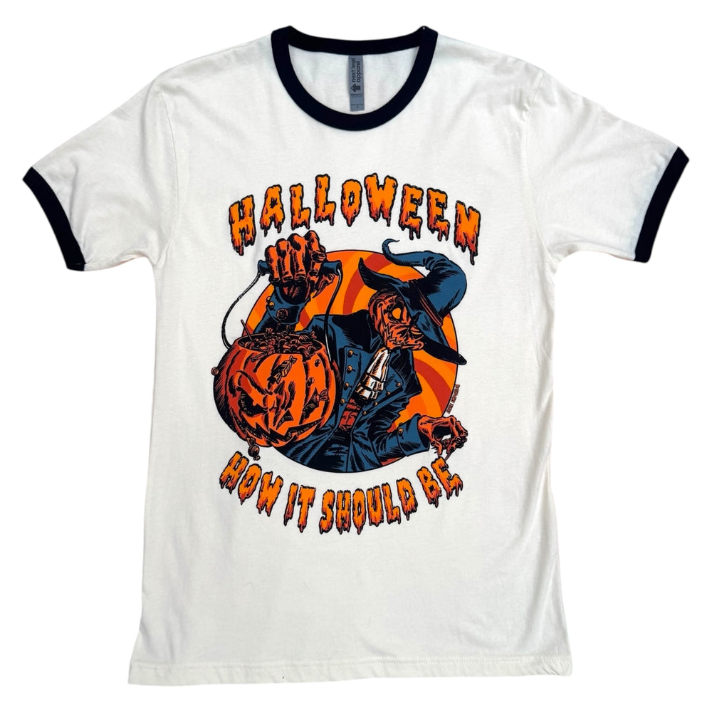 Halloween How It Should Be Eerie Emporium Natural Base Ringer T-Shirt 2