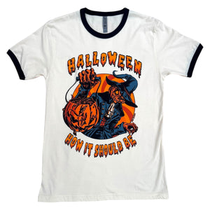 Halloween How It Should Be Eerie Emporium Natural Base Ringer T-Shirt 2