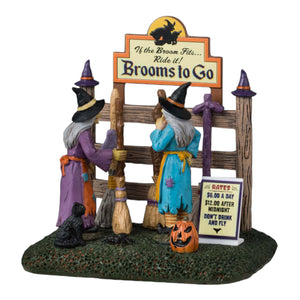 
            
                Load image into Gallery viewer, Lemax Spooky Town Brooms To Go #43702 at Eerie Emporium.
            
        