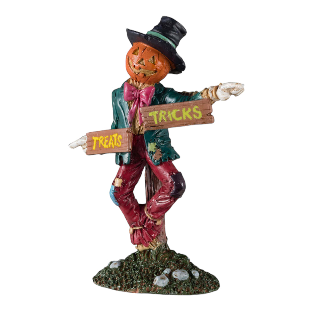 Lemax Spooky Town Scarecrow Signpost #44312 at Eerie Emporium.