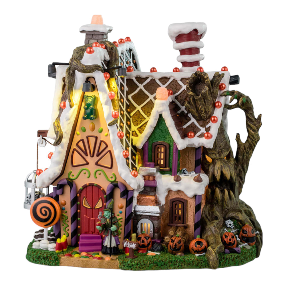 
            
                Load image into Gallery viewer, Lemax Spooky Town The Candy Witch Cottage #45204 at Eerie Emporium.
            
        