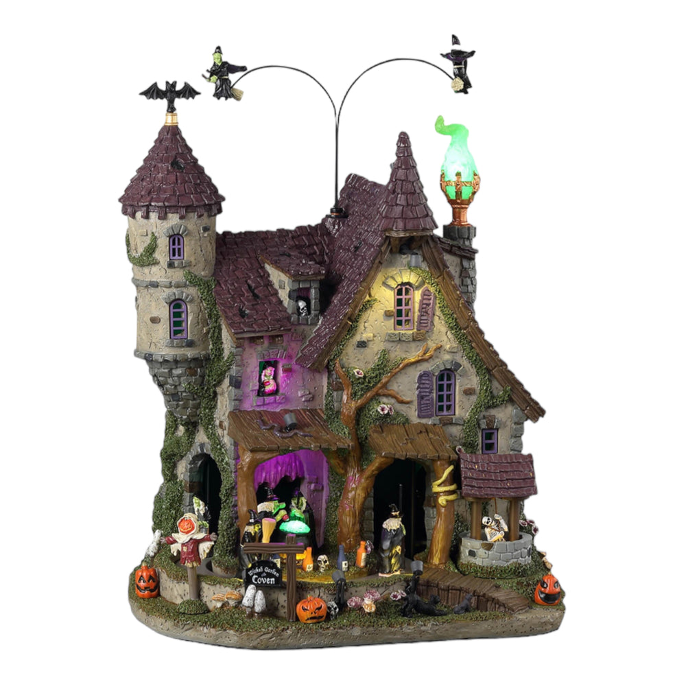 
            
                Load image into Gallery viewer, Lemax Spooky Town Wicked Garden Coven #35017 at Eerie Emporium.
            
        