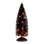 Lemax Spooky Town Black Bristle Tree With Orange Lights #54518 at Eerie Emporium.