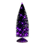 Lemax Spooky Town Black Bristle Tree With Purple Lights #54517 at Eerie Emporium.