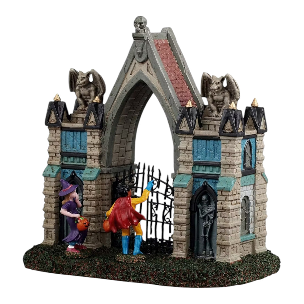 Lemax Spooky Town Gargoyle Gate #53732 at Eerie Emporium.