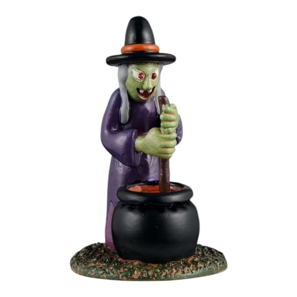 Lemax Spooky Town Inflatable Witch Yard Decoration #52519 at Eerie Emporium.