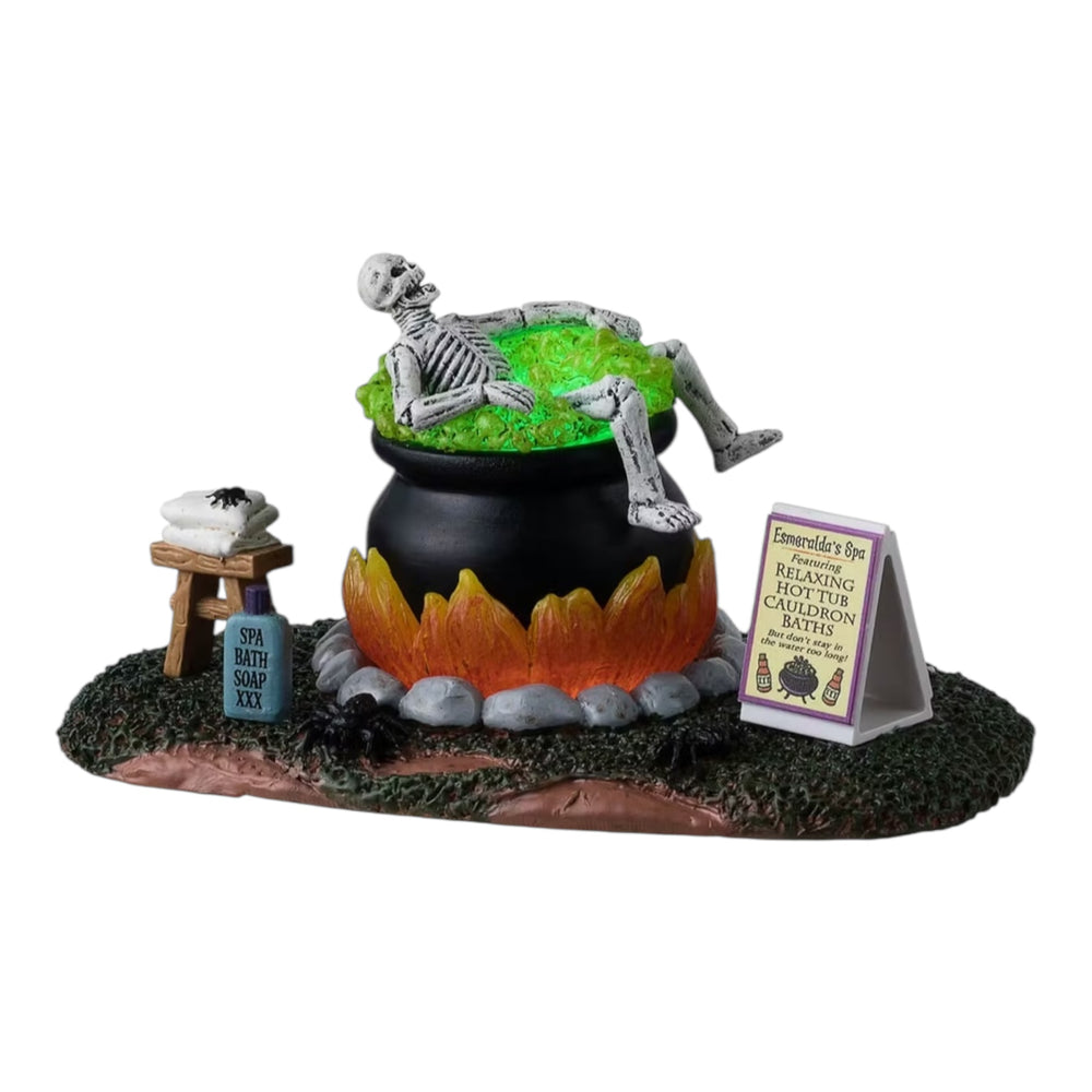 Lemax Spooky Town Nothing Like A Hot Bath #44302 at Eerie Emporium.