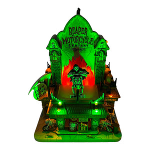 Lemax Spooky Town Reaper Motorcycle Co #75174 - RETIRED at Eerie Emporium. 2