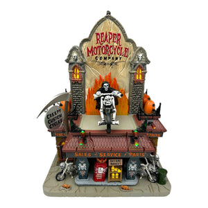 Lemax Spooky Town Reaper Motorcycle Co #75174 - RETIRED at Eerie Emporium. 3